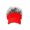 Gorra de Béisbol con Peluca Nueva Hip-Hop Divertida Todo en Uno Visera de Pico para Exteriores Estilo Caliente Transfronterizo Sudeste Asiático Versátil