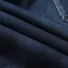 Pantalones vaqueros cigarette de corte slim de alta gama para hombre, azul-negro primavera 2026 nueva marca de moda elásticos otoño nuevos pantalones para hombre