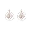 Pendientes de Aro de Cobre con Colgante Barroco Negro Estilo Urbano Pendientes de Moda Personalizados Joyería Yilan