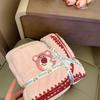 Toalla de baño para niños, dos piezas, de terciopelo coral, suave y absorbente, con dibujos animados, ideal para dormitorio y hogar.