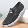 Novos Sapatos de Lona Masculinos de Primavera, Slip-On, Sapatos Casuais Esportivos Confortáveis de Algodão Puro, Sapatos de Trabalho Masculinos