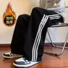 Calça de Veludo Masculina Outono Inverno Novo Estilo Marca Tendência Solta Caimento Fluido Perna Reta Calça de Moletom Estudante Confortável Casual Calça Longa