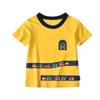 [Qing] Ropa de Niño de Estilo Japonés para Coche Camisetas de Verano de Algodón Puro para Niños Camisas de Manga Corta para Niños Tops Delgados para Bebés