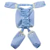 Estilo Nuevo Primavera y Verano Pantalones Desmontables de Cuadros Burbuja a Prueba de Polvo Ropa para Perros Ropa de Malla Transpirable para Cuatro Patas Ropa para Mascotas