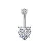 El fabricante recomienda Acero Inoxidable Mariposa Zircon Uña para Ombligo, Anillo para Ombligo Corazón Melocotón, Uña para Ombligo, Joyería para Perforación Corporal