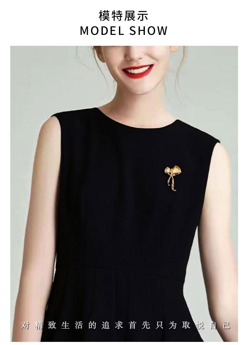 时尚奢华高级感蝴蝶结胸针小众新品丝带胸花高端大气