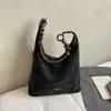 Bolsa Estampa Leopardo Retrô Feminina 2025 Nova Moda Grande Capacidade Tendência Bolsa de Ombro/Axila Bolsa Tote Retrô Casual