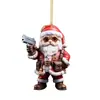 Creativo Nuevo Estilo Navideño Dominante Papá Noel Colgante Festivo Transfronterizo Acrílico Plano Colgante para Espejo Retrovisor de Coche