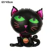 Balão de Filme de Alumínio para Halloween Novo Tema de Bruxa Abóbora Festa de Halloween Balão em Formato de Fantasma Arranjo