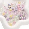 Cuentas cuadradas de color mágico tridimensionales de acrílico imitación cristal de 8 mm, accesorios para joyería DIY hechos a mano, material para pulsera de cuentas casera