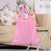 Funda para teléfono de poliéster de color liso en stock, bolsa de compras plegable para supermercado, bolsa portátil y plegable ecológica, regalo promocional