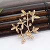 DIY Acessórios Cor de cobre puro retendo ouro e prata Bambu hairpin Acessórios DIY Handmade material antigo do ramo do cocar