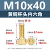Tornillos de Cabeza Cúpula de Latón con Cuadro Hexagonal Tornillos para Máquina de Cabeza Cilíndrica de Latón Tornillos de Cobre Extendido M3M5M6M8M10M12