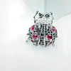 Broche de Joaninha Versátil Novo em Liga Esmaltada de Desenho Animado, Requintado e Criativo, Adequado para Ternos e Casacos de Homens e Mulheres, Alfinete Decorativo
