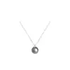 Collar minimalista de perlas bañado en plata 925 para mujer, nueva cadena para la clavícula con diseño de nicho de Instagram, elegante y versátil para mujer
