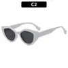 Gafas de Sol Retro Europeas y Americanas Estilo Callejero Ojo de Gato Hip-Hop Personalidad Moda Y2K Chica Caliente Protección Solar para Exteriores Gafas de Sol Transfronterizas