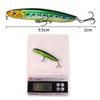 Señuelo de pesca de lápiz Luya lanzamiento a larga distancia sumergido cebo láser perlas de acero de tungsteno con bloque de plomo boca oblicua pesca en agua dulce y salada cebo artificial equipo de pesca