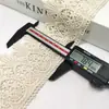 Encaje de bordado de hilo de algodón de 8-10 cm 9088 encaje hueco de algodón agujeros grabados con láser para muestra tejido