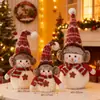 Decorações de Natal Boneco de Neve Boneca Enfeites para Árvore de Natal Cenário para Vitrine de Shopping Conjunto Presentes de Natal
