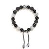Pulsera para Hombre Badu Nueva Piedra de Mapa Ónice Negro Sentido Avanzado de Nicho Piedra Volcánica Original Pulsera de Pareja Al por Mayor