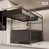 Estante de Almacenamiento para Fregadero de Cocina sin Instalación, Organizador Deslizable para Especias y Platos, Estante Espesor para Gabinete