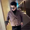 Gabardina Corta para Hombre 2020 Otoño e Invierno Nueva Abrigo de Lana para Hombre Moda Coreana Elegante Estilo Británico Abrigo de Lana