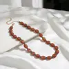 Cadena para Clavícula de Piedra Natural Arcoíris Tejida a Mano Nueva Primavera/Verano 2026 Collar Dulce Dopamina Personalidad con Cuentas