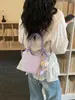 Bolsa de mão texturizada para mulheres, nova moda primavera 2026, bolsa tipo saco para o dia a dia, bolsa de ombro/transversal estilosa e simples