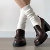 Zapatos Mary Jane retro de tacón alto para mujer, mocasines de tacón grueso de corte profundo, zapatos de cuero de estilo británico con suela gruesa y punta cuadrada