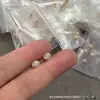 Colar de Ouro V com Diamante Único para Mulheres, Banhado a Ouro V com Ouro 18K, Pequeno Disco Redondo, Corrente de Clavícula Bolha Ufo, Colar Longo