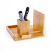 Soporte para Teléfono de Artesanía de Bambú Estilo Japonés Soporte Multifuncional Portabolígrafos Almacenamiento de Bambú Tableta