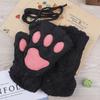 Luvas de Inverno Quentes Femininas Luvas de Meio Dedo Garra de Gato Inverno Feminino Estilo Coreano Quente Estudante Luvas para Escrever e Veludo Lote