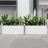 Caja de Flores para Patio Exterior Combinación Balcón Terraza Canaleta para Flores Sensible a la Luz Centro Comercial Calle Peatonal Tienda de Té con Leche Valla Divisoria