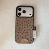 Popular Ins Floral Pequeno Veludo Maillard Adequado para Capa de Celular Apple 17Promax Bolsa Iphone16 15P
