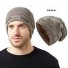 Fábrica de Chapéus exclusivo transfronteiriço para Amazon Chapéu de inverno de malha masculino chapéu de pulôver com proteção para as orelhas forrado de fleece para casais