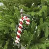 Decoraciones Creativas Navideñas Transfronterizas Colgantes de Caramelo de Bastón de Espuma Lazos de Paleta Navideña Adornos de Bolas Navideñas