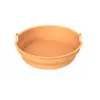 Bandeja Plegable de Silicona para Hornear con Aire, Bandeja Cuadrada y Redonda para Hornear, Bandeja Interior Resistente a Altas Temperaturas para Freidora de Aire, Tapete de Silicona para Hornear