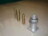 Accesorios de Acoplamiento de Conexión del Eje de Interfaz de la Varilla de Vibración del Ensamblaje del Vibrador de Motor de Gasolina Diámetro del Eje .05MM/20MM