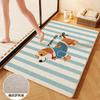 Alfombra Absorbente Tejida de Lino para Baño Alfombrilla de Secado Rápido para Pies Entrada de Baño Alfombrilla para Pies de Inodoro
