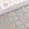 Celebração da Internet Novos Adesivos 3D Tridimensionais de Flor de Rosa para Unhas Quentes Adesivos de Flor de Cerejeira Pequenos Padrões Adesivos de Unha Adesivos