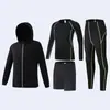 Traje de Fitness para Adultos Personalizado para Otoño e Invierno, Ropa Deportiva Cálida y de Secado Rápido para Correr, Ropa Base para Baloncesto y Fútbol, Ropa de Yoga para Niños