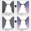 Gafas de Sol para Mujer con Montura Polygonal Negra con Polvo de Brillo, Estilo Lujo Ligero, Forma de M de Gama Alta, Gafas de Sol de Celebridad de Internet de Tiktok