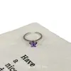 Anillo Exquisito de Estrella Morada de Cinco Puntas "Aurora Morada", Lujo Ligero, Gama Alta, Diseño de Nicho, Anillo de Nuevo Estilo