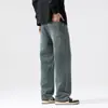 Fengshe Moda Masculina / Jeans Pesado Masculino Primavera 2026 Corte Reto Juventude Estilo Americano Jeans Versátil Tendência