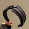 Pinza para el cabello de ala ancha de alta gama, elegante, a la moda, diadema, tocado para mujer, nuevo 2026, calavera superior gris, diadema versátil
