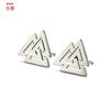 Pendientes triangulares huecos geométricos con personalidad vikinga nórdica, venta al por mayor, suministro de comercio exterior