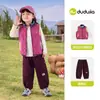 [Ganhe USD 3 de desconto ao comprar 2 itens] Colete Feminino Dudu, Colete de Outono para Meninas, Colete Casual para Meninas, Roupa Infantil