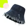 Sombrero de Pescador de Ala Ancha Estilo Coreano 2025 Primavera y Verano Lavado Viejo Borde Crudo Sombrero de Sol Estilo Vacaciones Casual Hombres y Mujeres de Moda