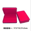 Caja de terciopelo negro para colgante caja de terciopelo octagonal roja para pulsera anillo collar joyería caja de joyería al por mayor