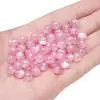 Acrílico UV galvanizado ojo de gato gelatina coloridas cuentas redondas hechas a mano DIY making pulsera collar joyería accesorios materiales